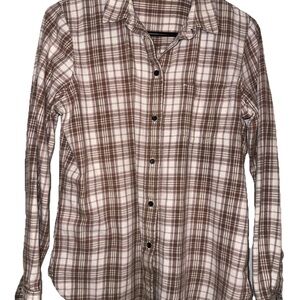 Classic Brown Plaid Men's Shirt